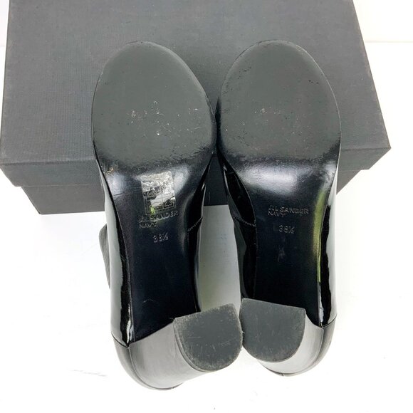 Jil Sander Navy Line Black Mix Leather Ankle Slip-OnBoots Sz 8 - Picture 15 of 16